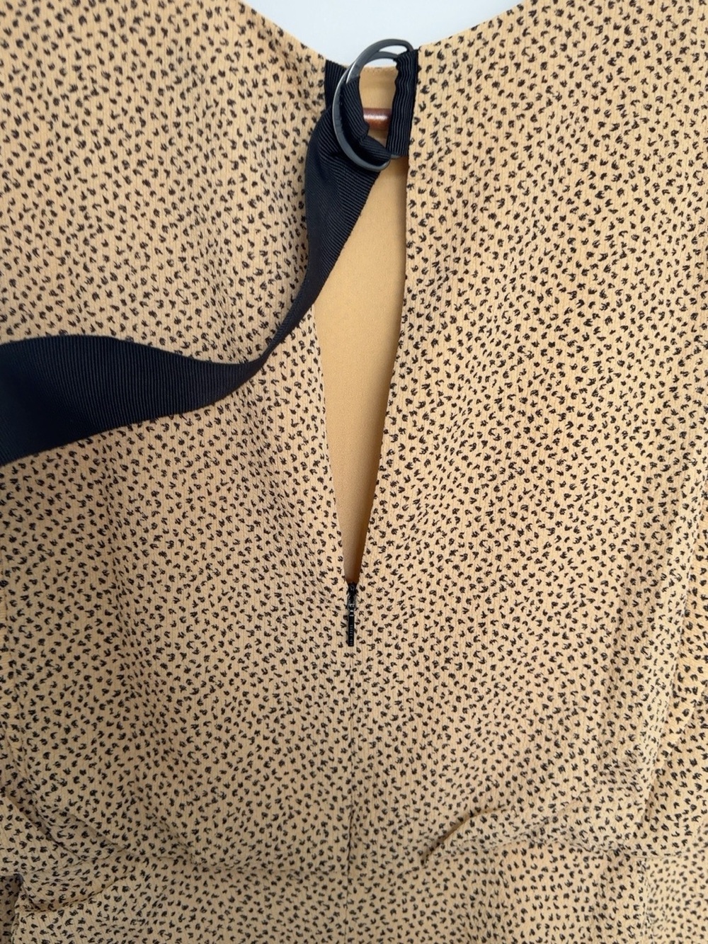 NWT Ted Baker QUINCI Animal Print Ruched Mini Dress Size 1 - Picture 6 of 8